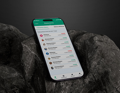 Transaction History mobileapp transaction transaction history