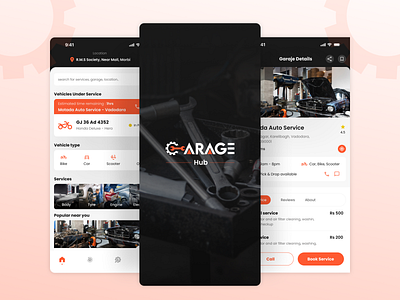🛠️ GarageHub – Your Ultimate Vehicle Service Companion appdesign branding creativedesign dashboarddesign design designinspiration figma illustration interfacedesign minimaldesign mobiledesign moderndesign productdesign prototype ui uidesign ux uxdesign webdesign