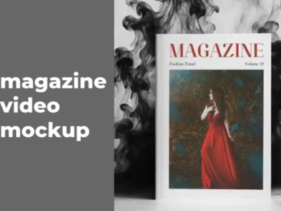 Magazine Video Mockup graphic design magazine video mockup mockup mockup ideas mockup template
