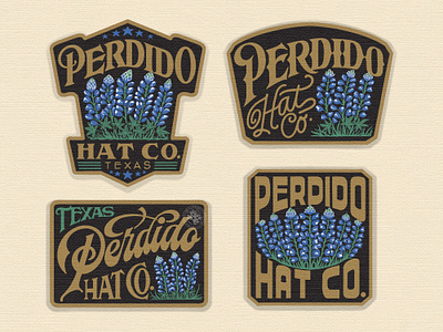 Perdido Hat Co. branding company brand logo company branding company logo design emblem graphic design hat illustration logo patch typeface