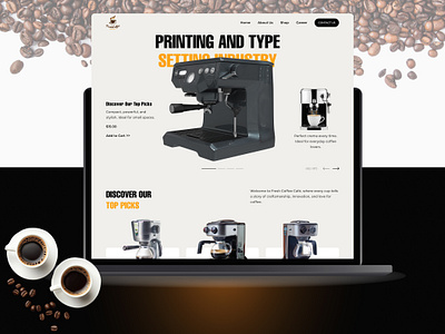 Fresh Coffee branding digitaldesign figma figma ui design framer graphic design logo responsivewebdesign shopify ui uiuxdesign userexperience uxresearch webdesign webdevelopment webflow wix wordpress wordpressdevelopment wordpressthemes