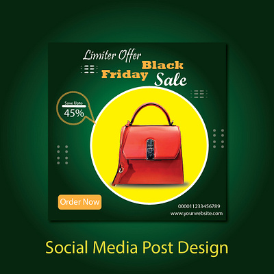 45% OFF Bag Sale – Social Media Post Design. advertising design animation brand visuals brandidentity branding character animation design graphic design illustration retail brand promotion ui