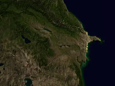 Azerbaijan on Earth intro logo animation motion design motion graphics title animation vfx