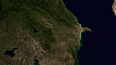 Azerbaijan on Earth intro logo animation motion design motion graphics title animation vfx
