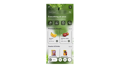 Minimal Grocery App UI • Built with Motion in Mind 3d 3dintegration animatedui appinterface figmacommunity figmadesign glossmorphic glossmorphism groceryapp groceryux interactiondesign microinteractions minimaldesign mobileux modern ui ux design motion graphics smartshopping uiexploration