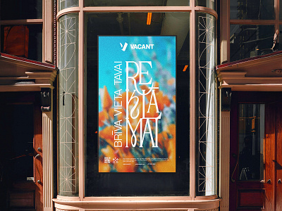 Vacant ad poster. ad advert advertising branding graphic design poster print print design