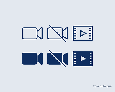 Iconotheque icons #1 graphic design icon video