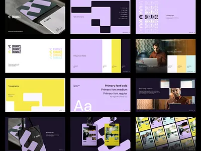 Enhance Brand Standards Guide b2b brand brand standards guide branding consulting modern