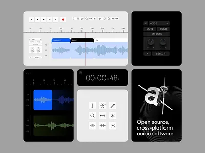 Audioscape: Open-Source Audio Editor UI audio editor class platform clean daw design digital audio workstation dynamic music production open source platform platform design ui ui design ux ux design ux ui