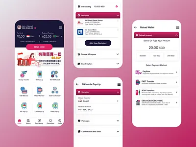 Cross-Border Finance App app design fintech product design ui ux