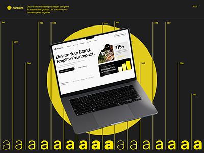 Aurolens Marketing Agency agency branding cleandesign landingpage marketing uiux webdesign