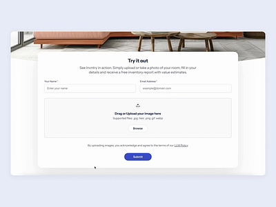 Invntry - AI image identification platform ai flow image recognition scan ui