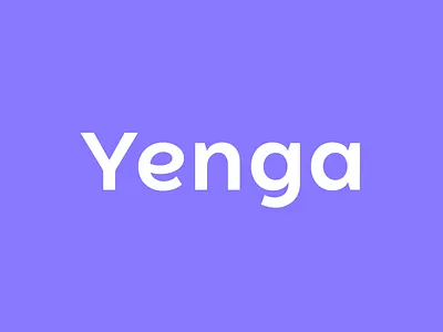 Yenga Logo Design - Text Logo, Wordmark bold brand branding custom design designer icon letter logo logo design logodesign logotype minimal minimalistic modern simple symbol text logo typography wordmark