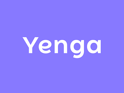 Yenga Logo Design - Text Logo, Wordmark bold brand branding custom design designer icon letter logo logo design logodesign logotype minimal minimalistic modern simple symbol text logo typography wordmark