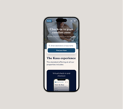 Kasa Mobile Home booking home kasa mobile web webdesign