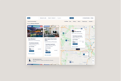 Kasa Desktop Search redesign design system hospitality kasa search web webdesign
