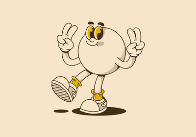 Peace, vibes, and vintage cartoon energy urban art
