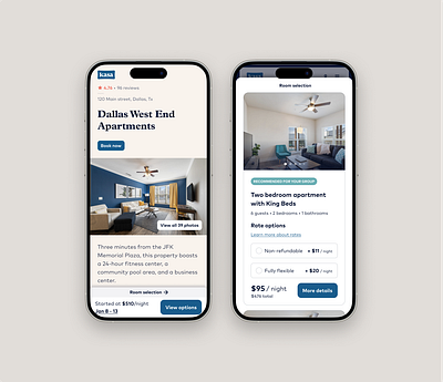 Kasa - Pre-booking - Room Selection booking kasa mobile product design room web webdesign