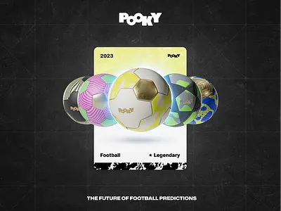 Pooky branding football identity illustration nft prediction soccer web3