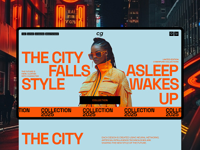 Cyberpunk Fashion Store — Web Design Concept branding design fashionstore graphic design illustration typography ui ux webdesign