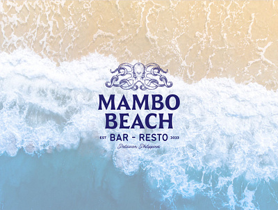Mambo Beach Logo Design animal bar beach brand design brand identity branding branding design hand drawn identity design logo logo design logo designer logodesign mascot octopus restaurant sea summer vintage visual identity