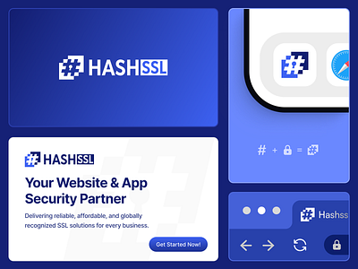 HashSSL – Logo Design Exploration app appdesign branding design figmadesign graphic design hash illustration lock logo logodesign motion graphics security ssl ssl logo ui ux