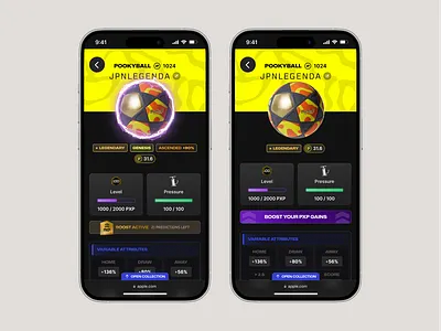 Pooky - XP Boost betting boost game gamification nft pooky pookyball prediction product design ui web web3 webdesign xp