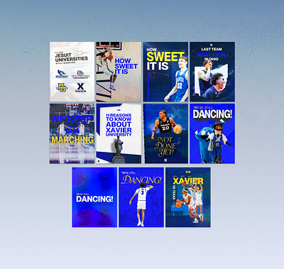 2025 March Madness Social Media Graphics bold branding graphic design photoshop social media social media graphics sports templates