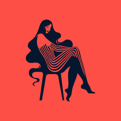 Girl beauty branding design girl graphic design hair icon illustration logo logo design vector woman
