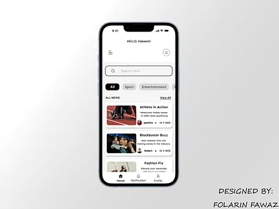 Day 4 – News App Home Feed (UI Challenge) ui