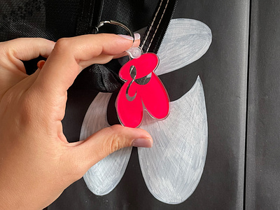 Ampersand - keychain ampersand irl keychain letter lettering merch product souvenir stickermule type typography