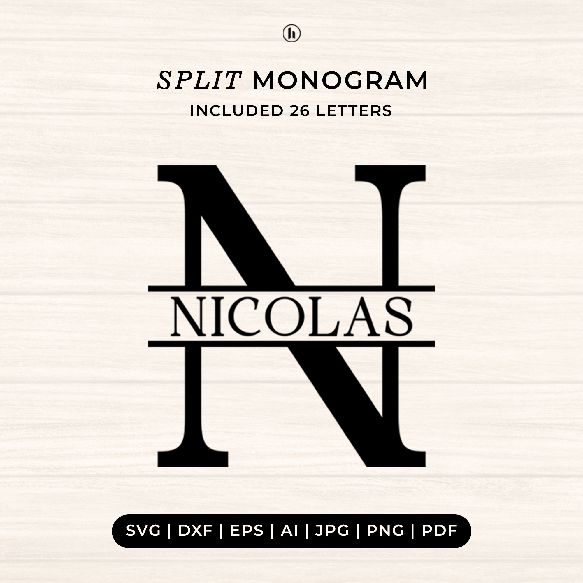 Split Monogram canva cricut graphic design split alphabet svg split monogram