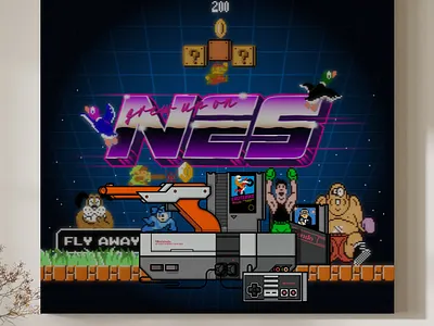 Grew Up On NES 80s duck hunt graphic design illustration illustrator mario megaman nes nintendo punch out retro videogames