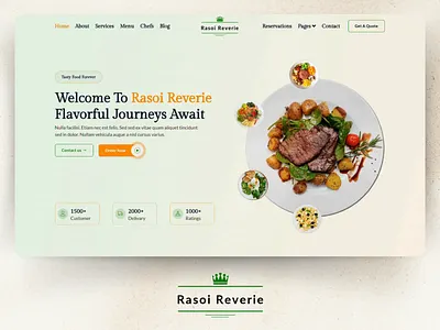 Rasoi Reverie — Restaurant & Cafe Elementor Template Kit bistro cafe catering chef cuisine drink elementor food food delivery landing page landingpage menu pub reservation resort restaurant ui webdesign wordpress