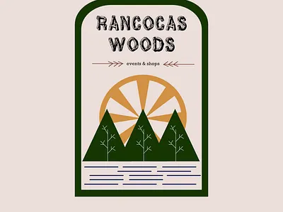 Rancocas Woods, logo graphic design logo native american