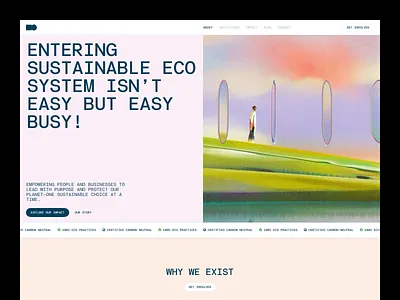 Zero&Co — UI/UX for Sustainable Website Design carbon neutral clean energy ui climate tech earth first design eco friendly website environmental ui figma design green branding green web landing page design minimal ui modern website nature design product design responsive design sustainable design uiux design user centered design waxyweb web design