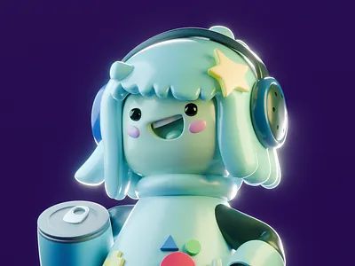BMO 3d animation blender character illustration stylized