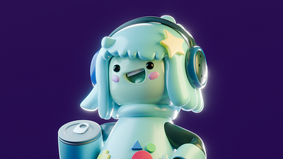 BMO 3d animation blender character illustration stylized