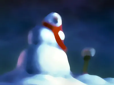 Beware, The Snowman !!! 2d animation 90s animation doyouwanttobuildasnowman goosebumps goosebumpsbooks illustration snow snowman timjacobus