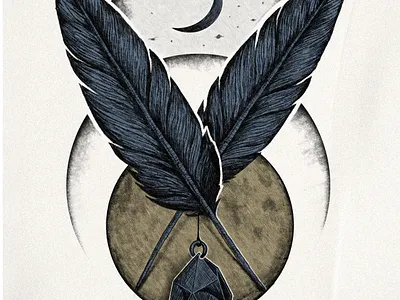 Feather illustration for t-shirt design art design graphic design ill illustration t shirt