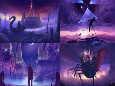 Illustrations art concept concept art digital painting graphic design illustration