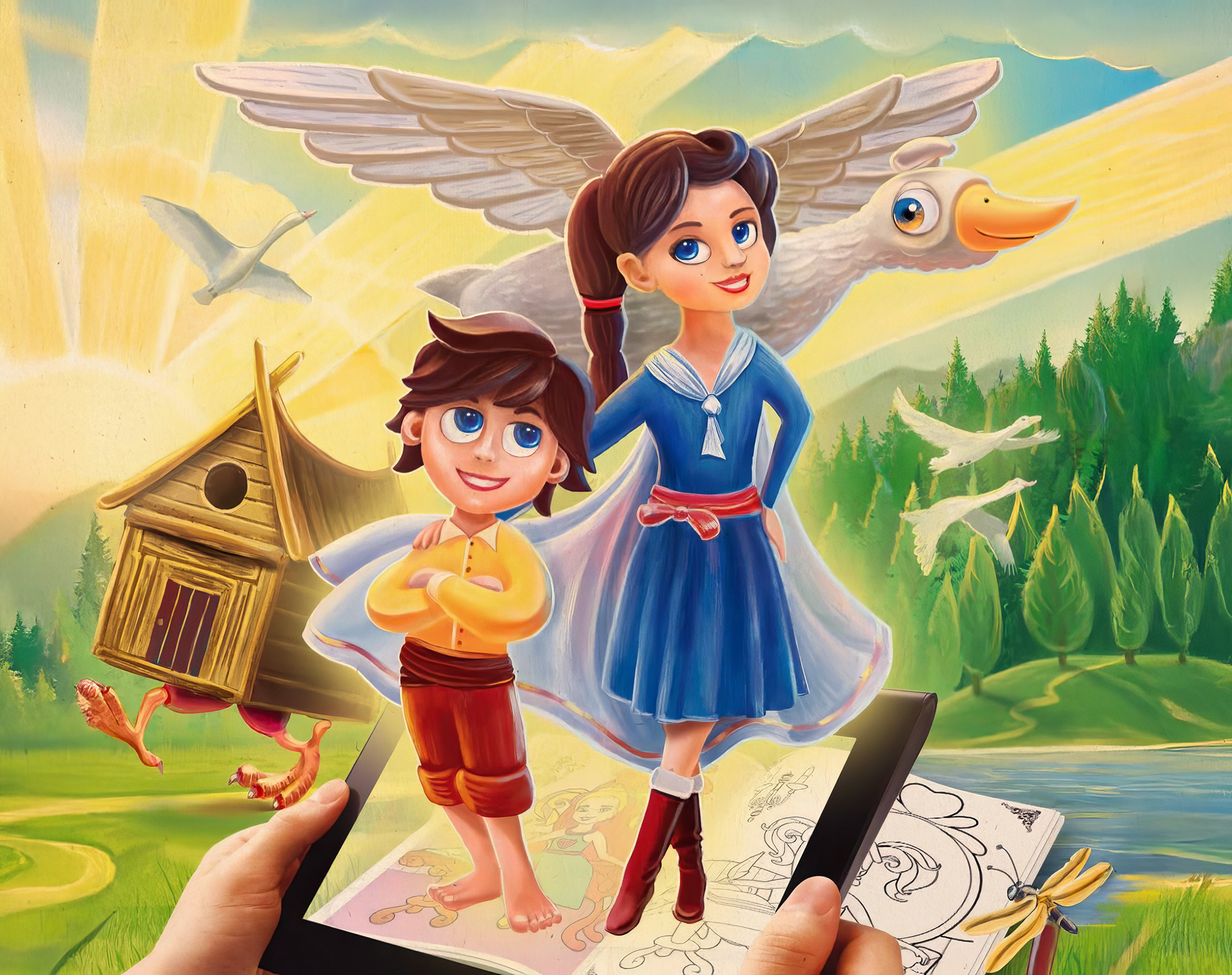 Example of Character Design Hand Drawn In Photoshop