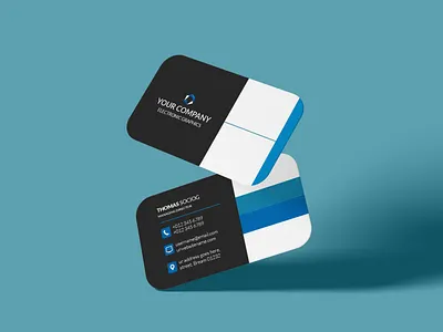Minimal Bold Business Card Design premiumcarddesign