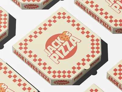 Jack Loves Pizza branding box branding logo pizza restaurant