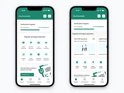Insurance Policy Agent App Homepage app design homepage illustration insurance minimal policy ui uidesign