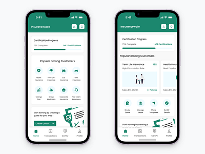 Insurance Policy Agent App Homepage app design homepage illustration insurance minimal policy ui uidesign