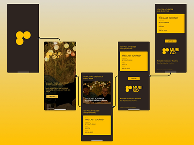 🎬 MUBI GO – Mobile App UI Concept mubigo vtn vtn design