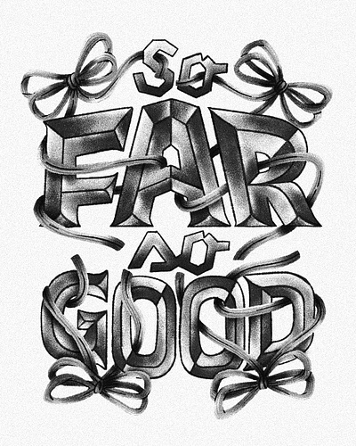 So Far So Good design graphic design illustration lettering letters procreate typography