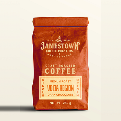 Vintage-Inspired Coffee Packaging – Jamestown Coffee Roasters mediumroast