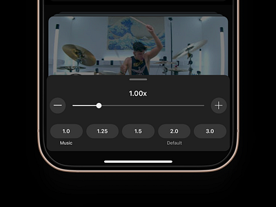 YouTube Auto Adjust Playback Speed Feature Concept app concept default design feature ios iphone mobile music native playback preference speed ui user ux video youtube